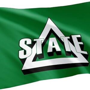 Desert Cactus Delta State University DSU Flag - 3 x 5 Feet Statesmen Banner, Indoor/Outdoor Durable Fabric, 100% Polyester Design