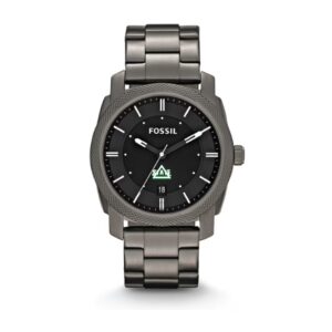 Delta State Statesmen Fossil Machine Smoke Stainless Steel Watch