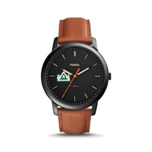 Delta State Statesmen Fossil Women's Jacqueline Leather Watch - Navy