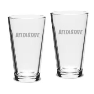 Delta State Statesmen 16oz. 2-Piece Classic Pub Glass Set