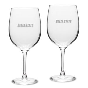 Delta State Statesmen 19oz. 2-Piece Traditional Red Wine Table Glass Set