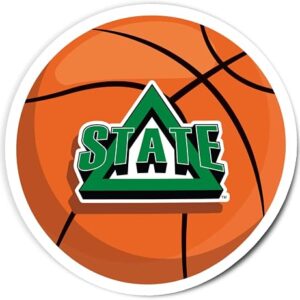 Desert Cactus Delta State University Sticker Statesmen DSU Vinyl Decal Laptop Water Bottle Car Scrapbook (Basketball Logo Sticker)