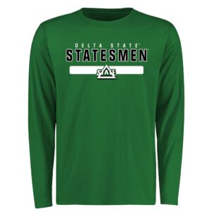 Delta State Statesmen Team Strong Long Sleeve T-Shirt - Kelly Green