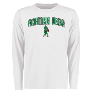 Delta State Statesmen Proud Mascot Long Sleeve TShirt White