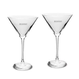Delta State Statesmen Two-Piece Traditional 10oz. Martini Glass Set