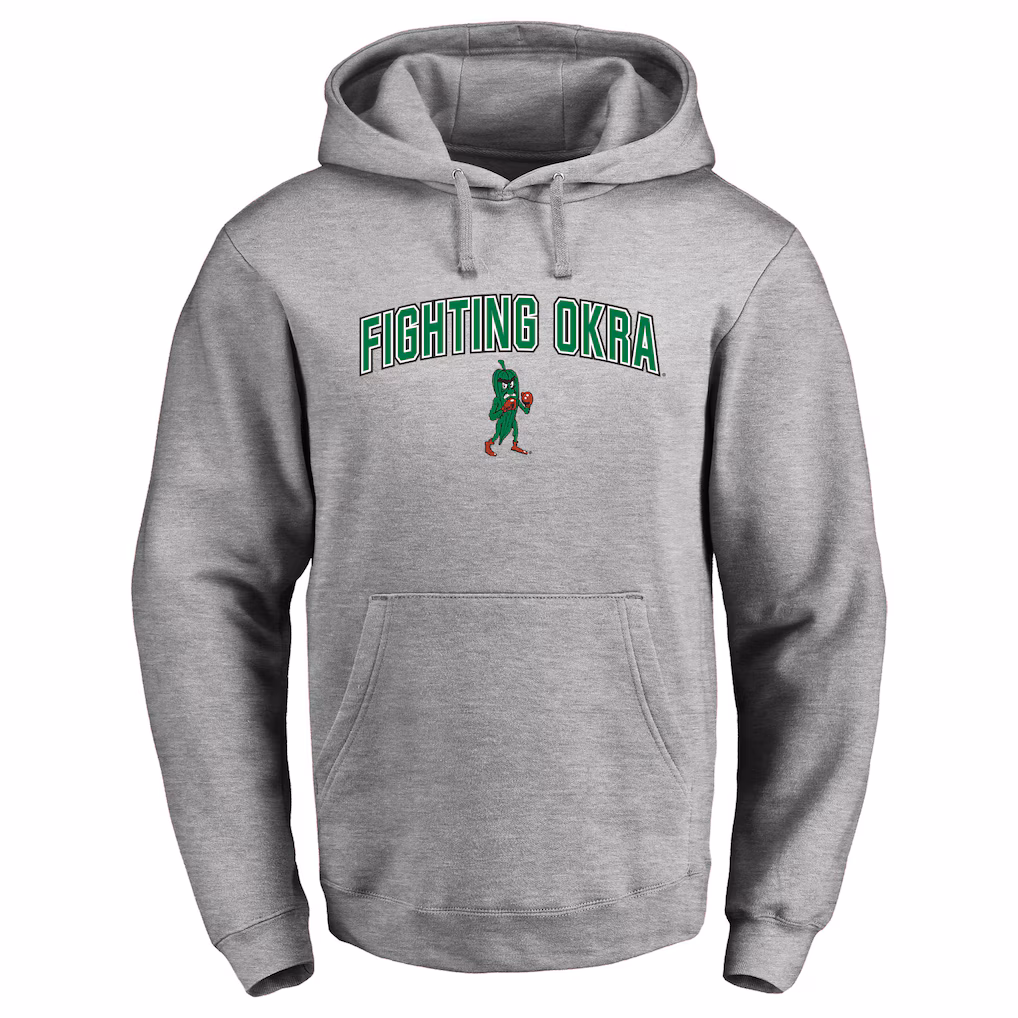 Delta State Statesmen Proud Mascot Pullover Hoodie Ash