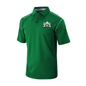 Alternative view of Delta State : Centennial Celebration Left Chest Print - Men's Omni-Wick Shotgun Polo