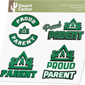 Desert Cactus Delta State University Sticker Vinyl Decal Laptop Water Bottle Car Scrapbook (Proud Parent Sheet)