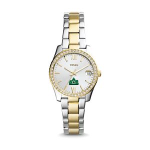 Delta State Statesmen Fossil Women's Scarlette Mini Two-Tone Stainless Steel Watch